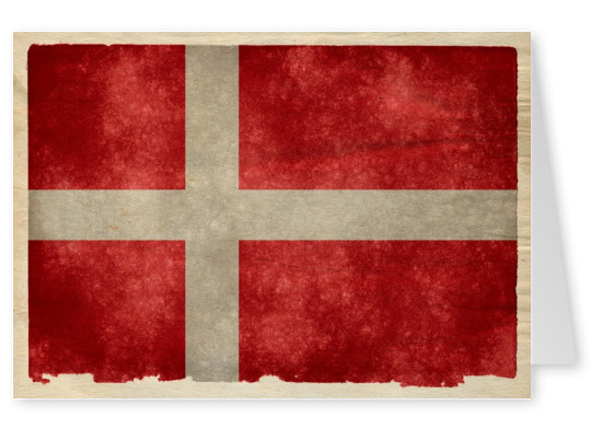 Dänische Flagge grungy style