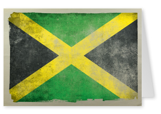 Postkarte mit Flagge von Jamaika