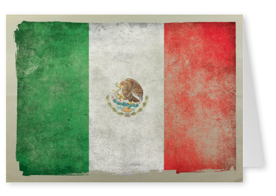 Flagge Mexiko Grungestyle