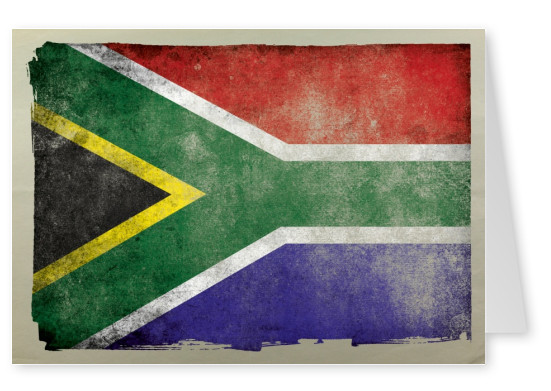 Flagge Südafrika Grungestyle