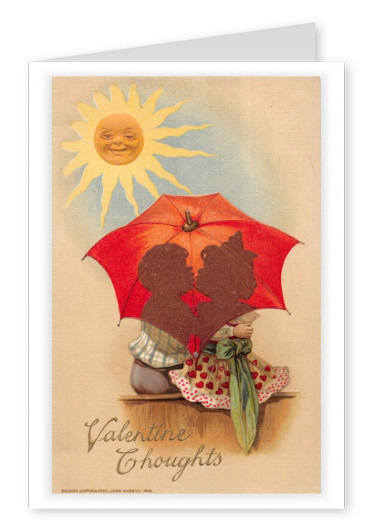 Mary L. Martin Ltd. vintage Postkarte Valentine thoughts