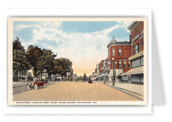 Valparaiso, Indiana, Main Street looking west