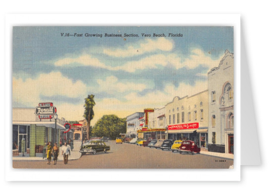 Vero Beach Florida Business Section Street Scene