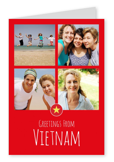 Postkarte Greetings from Vietnam