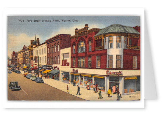 Warren, Ohio, Park Street looking north