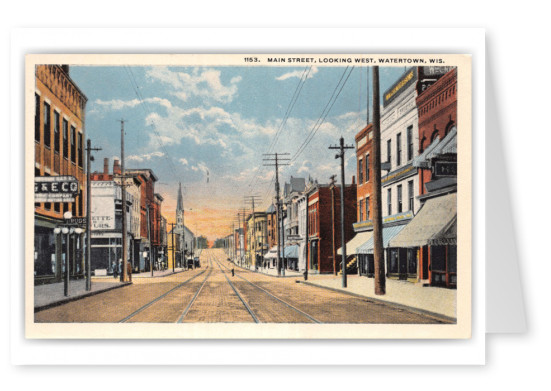 Watertown, Wisconsin, Main Street looking west