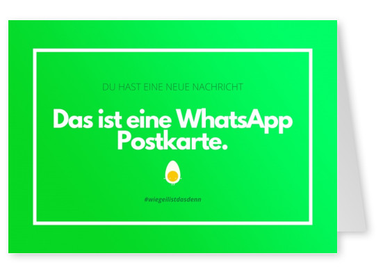 whatsapp postkarte