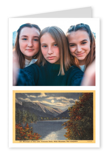 White Mountain, New Hampshire, Moonlight on Echo Lake