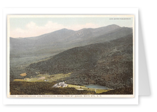 White Mountains, New hampshire, Crawford House and Presidential Range