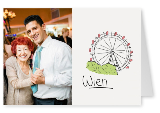 wienerriesenrad postkarte