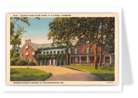 Wilmington, Delaware, Country House of Mr. and Mrs. DuPont