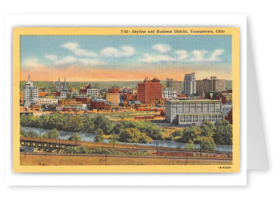 Youngstown Ohio Skyline and Business District