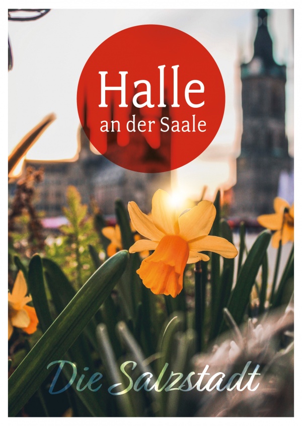 Foto Postkarte Halle an der Saale Die Salzstadt