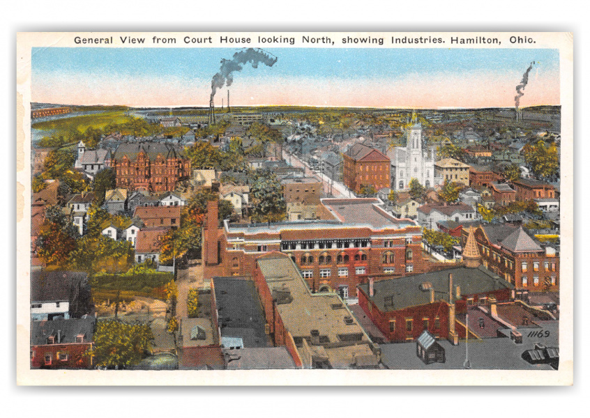 Hamilton, Ohio, Court House looking north