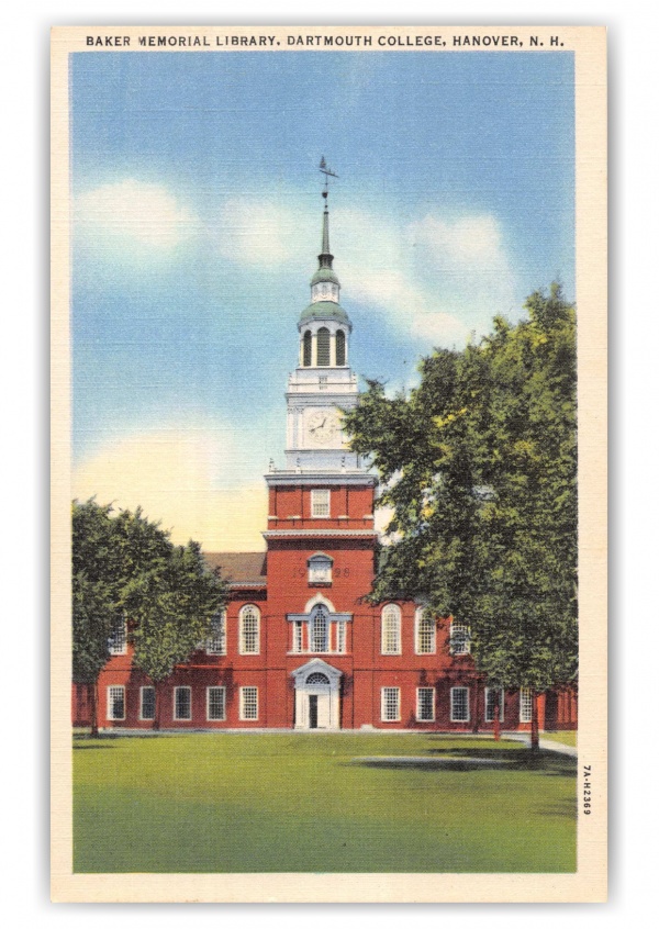 Hanover, New Hampshire, Baker Memorial Library, Dartmouth College