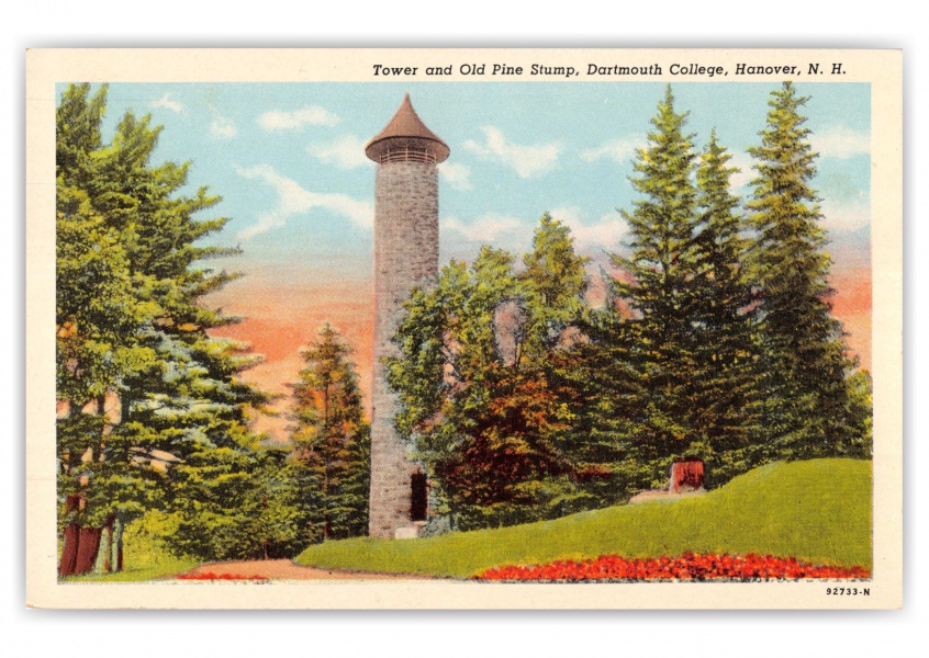 Hanover, New Hampshire, Tower and Old Pine Stump
