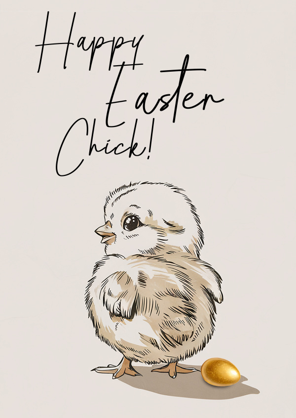 Happy Easter Chick - Pflügler Photo