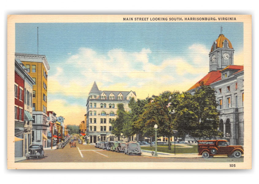 Harrisonburg, Virginia, main Street looking south