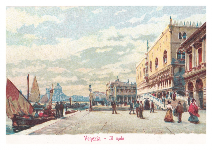 estilo vintage ilustração de Veneza