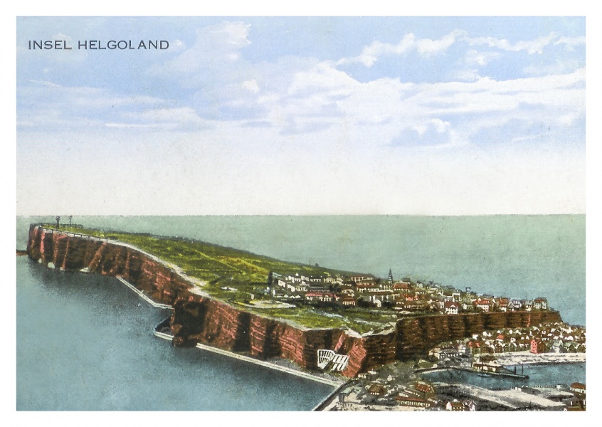 vintage postcard Helgoland