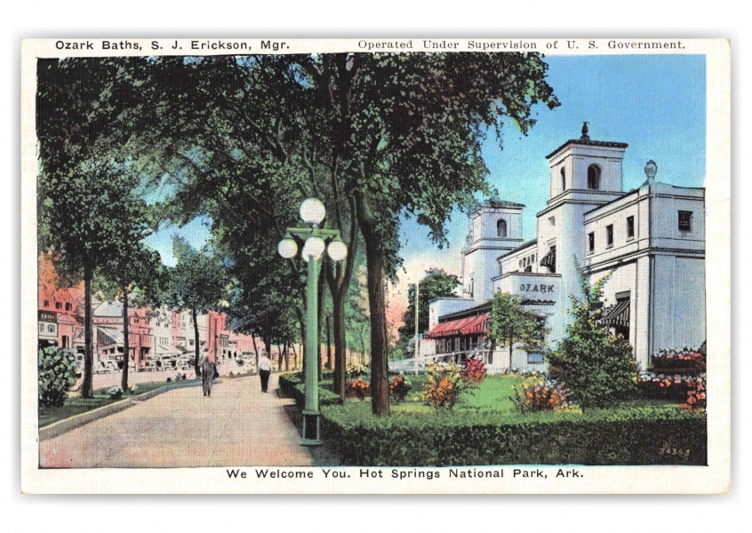 Hot Springs National Park, Arkansas, Ozark Baths | Vintage & Antique ...