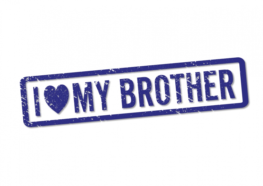 blue seal brother i love you postcard