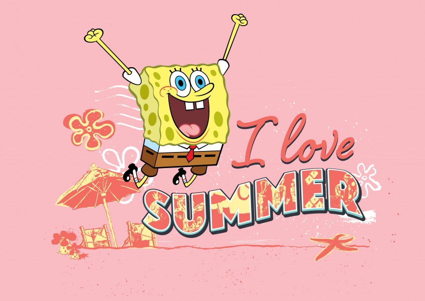 I love summer - Spongebob springt
