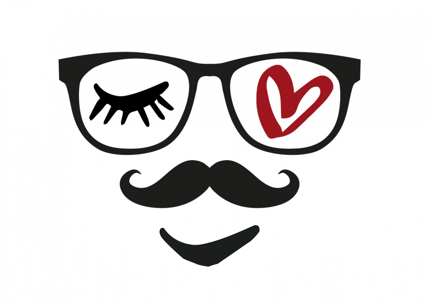 illustration Eye-love glasses