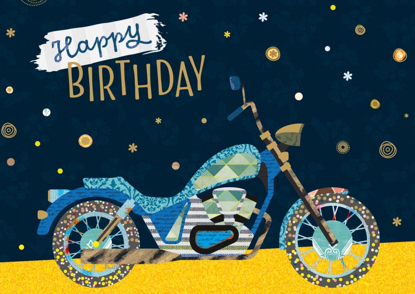 Bikers Birthday card