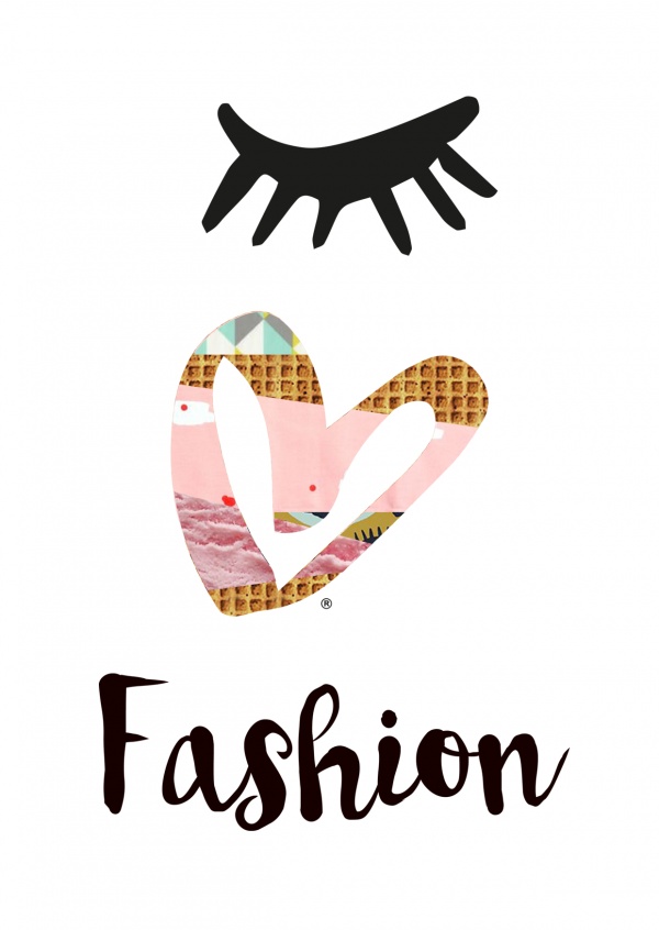 ilustración de los Ojos-el amor de la moda Collage