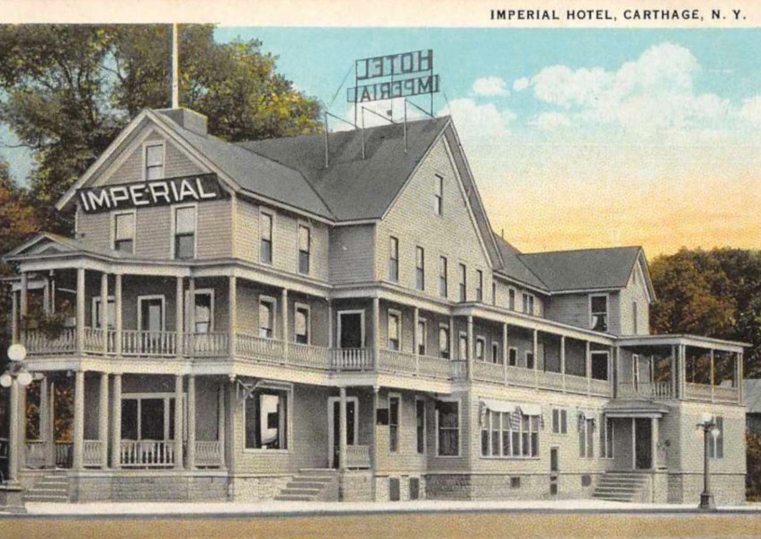 Mary L. Martin Ltd. – Carthage New York Imperial Hotel Vintage Postcard 
