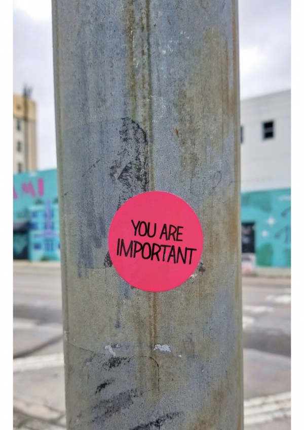 Postkarte You are important