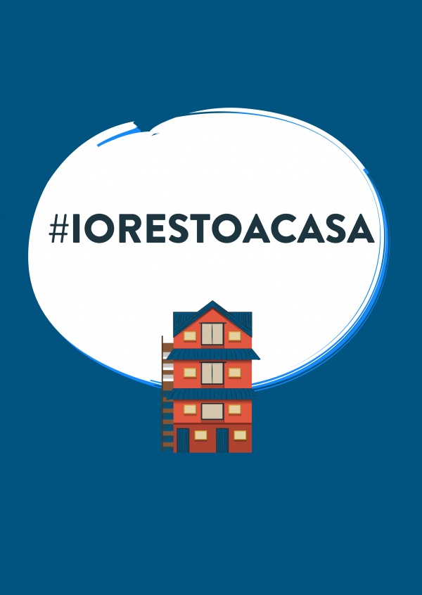 cartolina dicendo #IORESTACASA