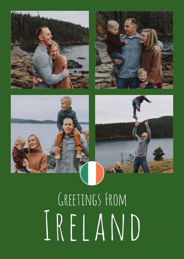 postcard Greetings from Ireland