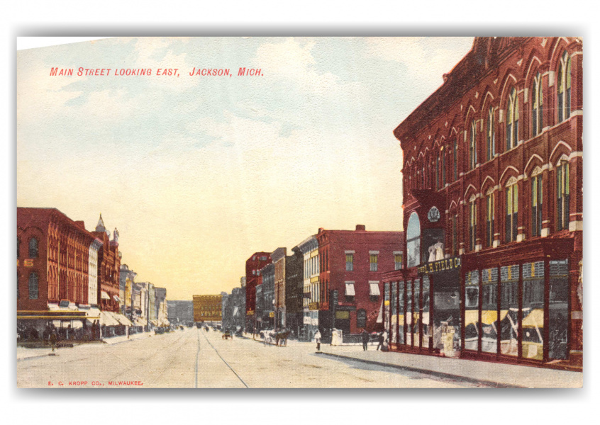 Jackson, Michigan, main Street looking East