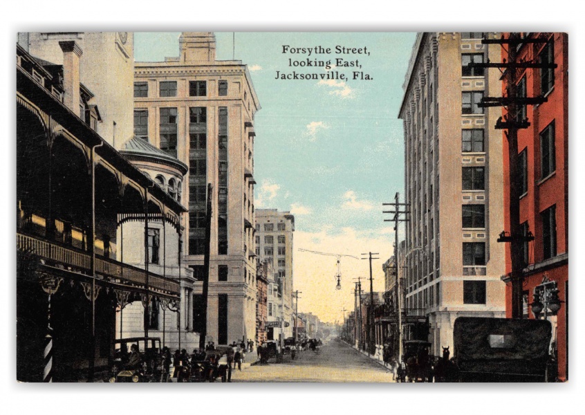 Jacksonville Florida Forsythe Street Looking East