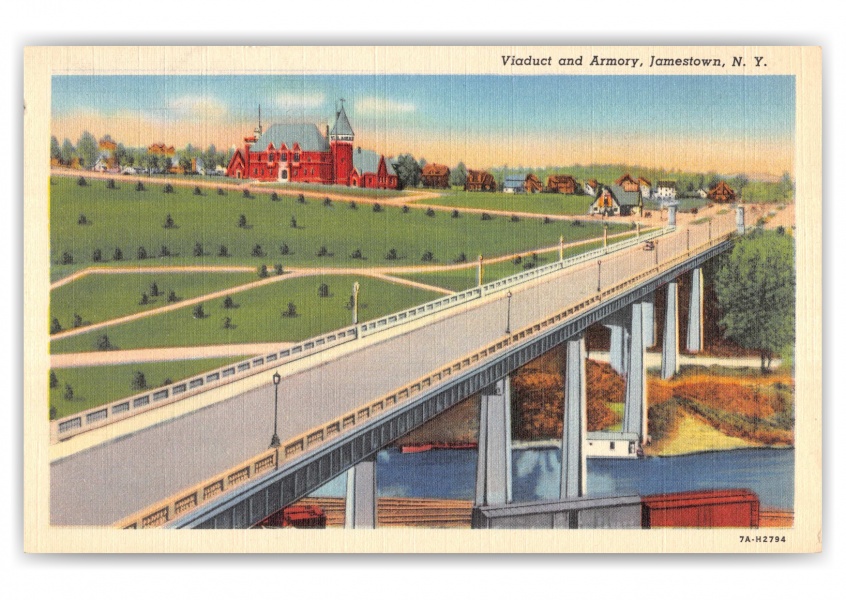 Jamestown, New York, Viaduct and Armory