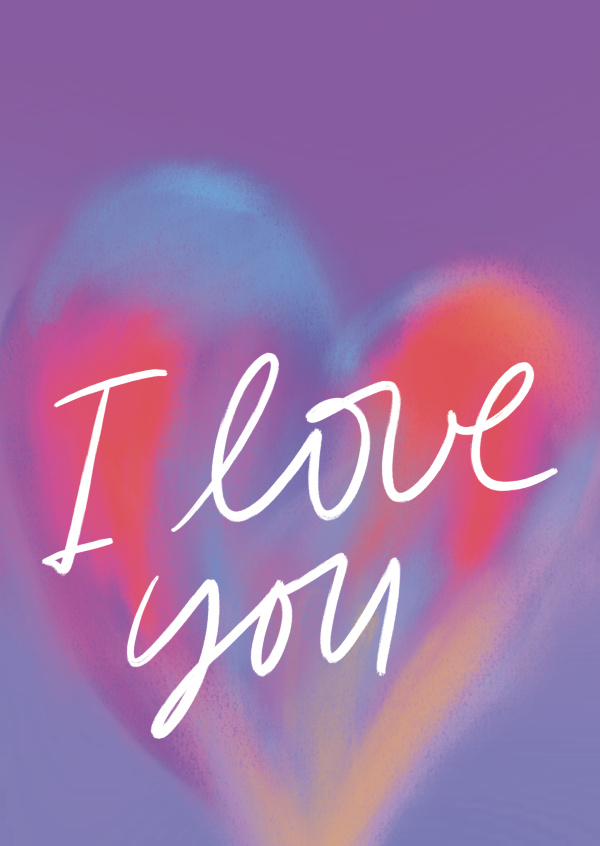 Je t'aime Mon Amour  Vraies cartes postales en ligne