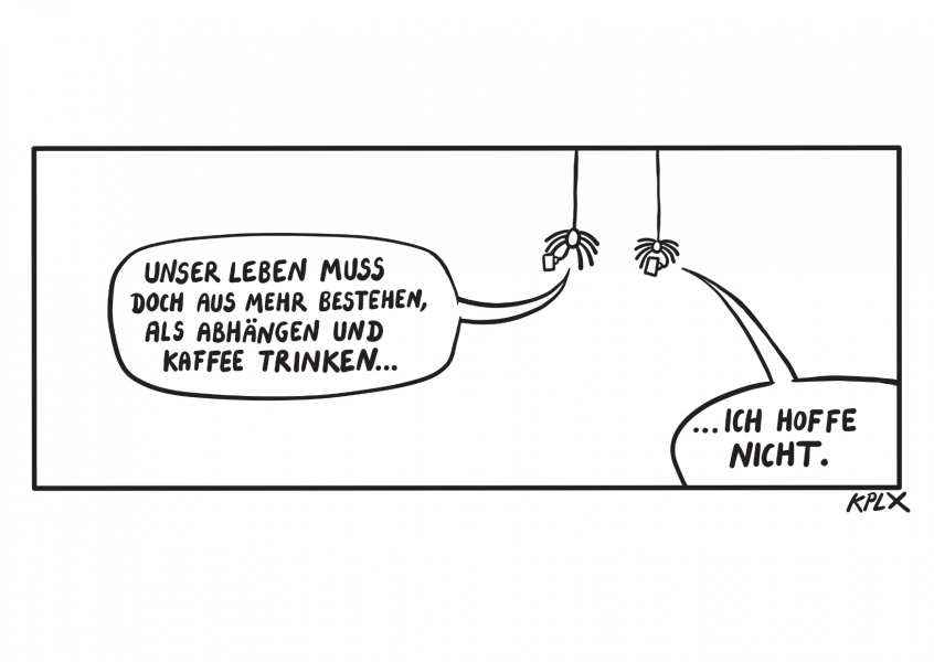 Unser Leben Comic Cartoons Echte Postkarten Online Versenden