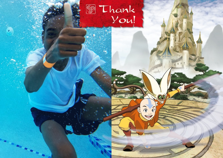 AVATAR: The Last Airbender Postkarte Thank you