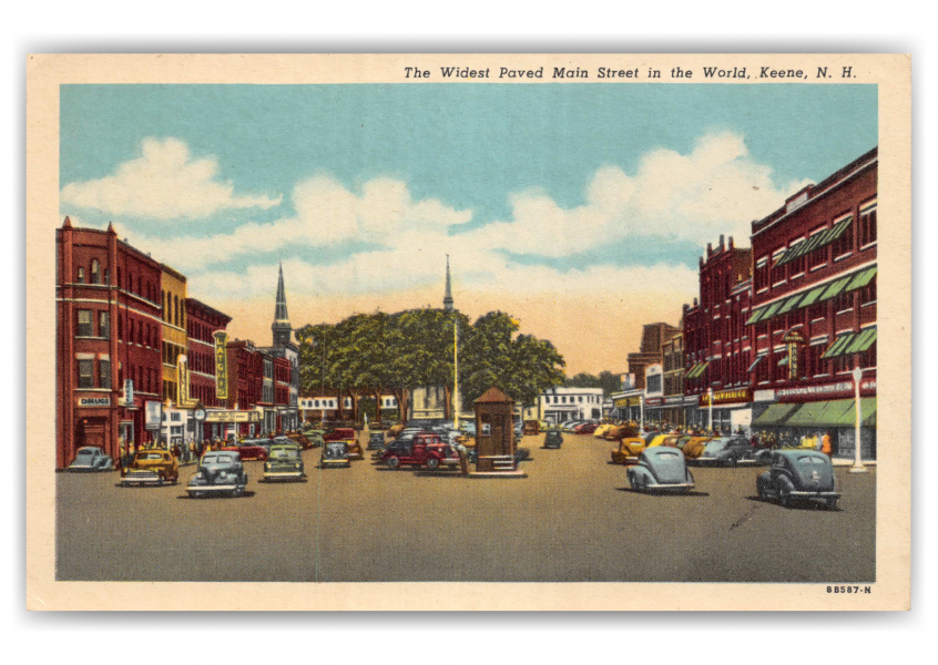 Keene, New Hampshire, widest paved main street in the world
