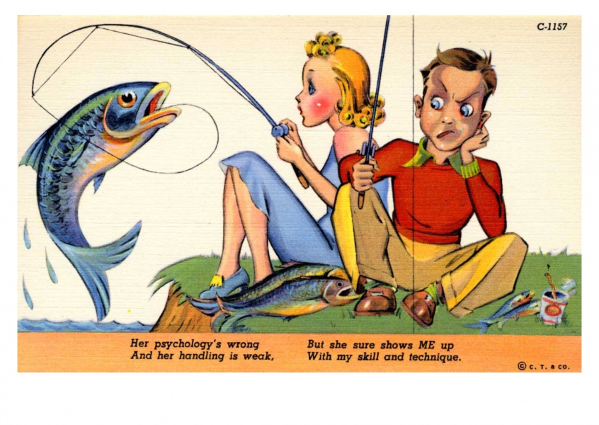 Curt Teich carte Postale de la Collection des Archives de la pêche