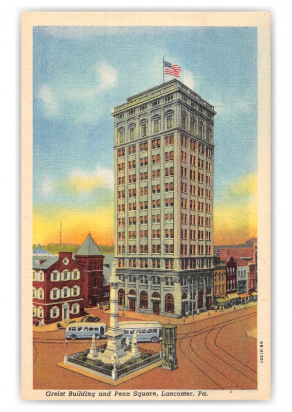 Lancaster, Pennsylvania, Greist Building and Penn Square