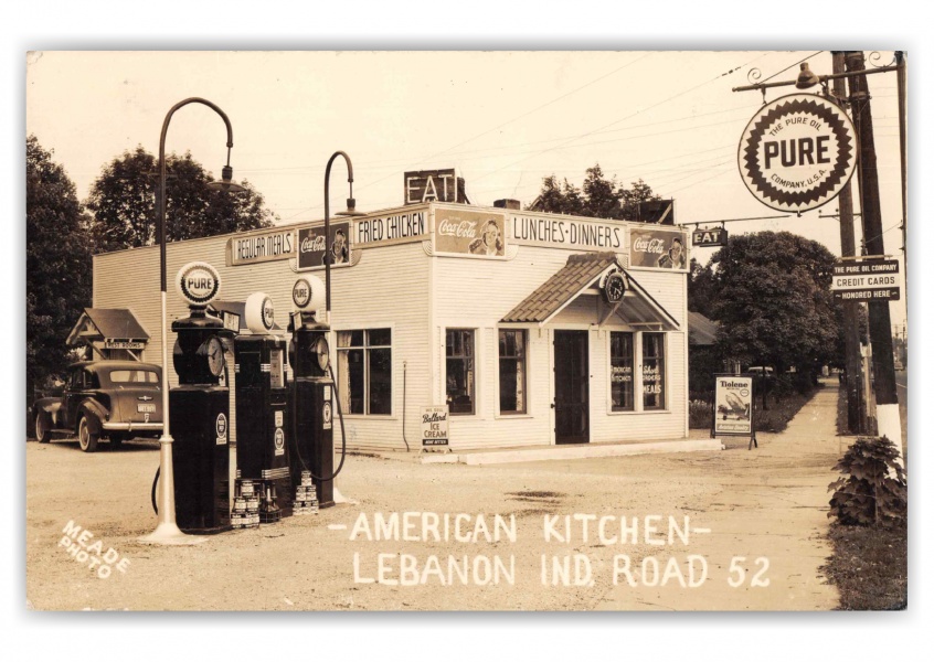 Lebanon Indiana American Kitchen Diner and Gas Station