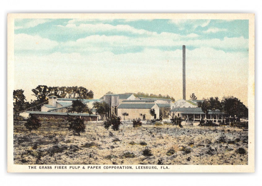 Leesburg, Florida, The Grass Fiber Pulp and Paper Corporation