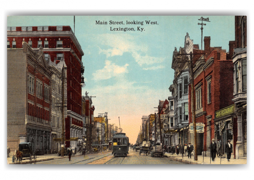 Lexington, kentucky, looking West on Main Street