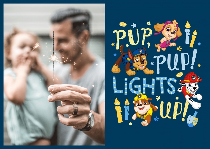 PAW Patrol Postkarte Pup pup lights up