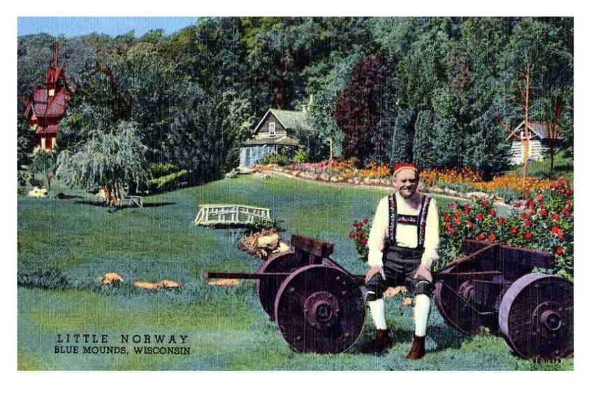 Curt Teich Postcard Archives Collection Little Norway, Blue Mounds, Wisconsin 
