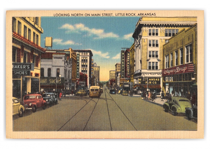 Little Rock, Arkansas, looking north on Main Street