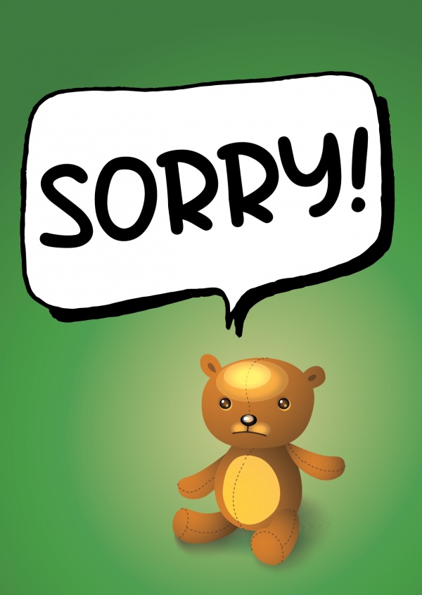 Little Sorry Bear | I'm sorry Cards & Quotes 🙇💌 | Send real postcards ...